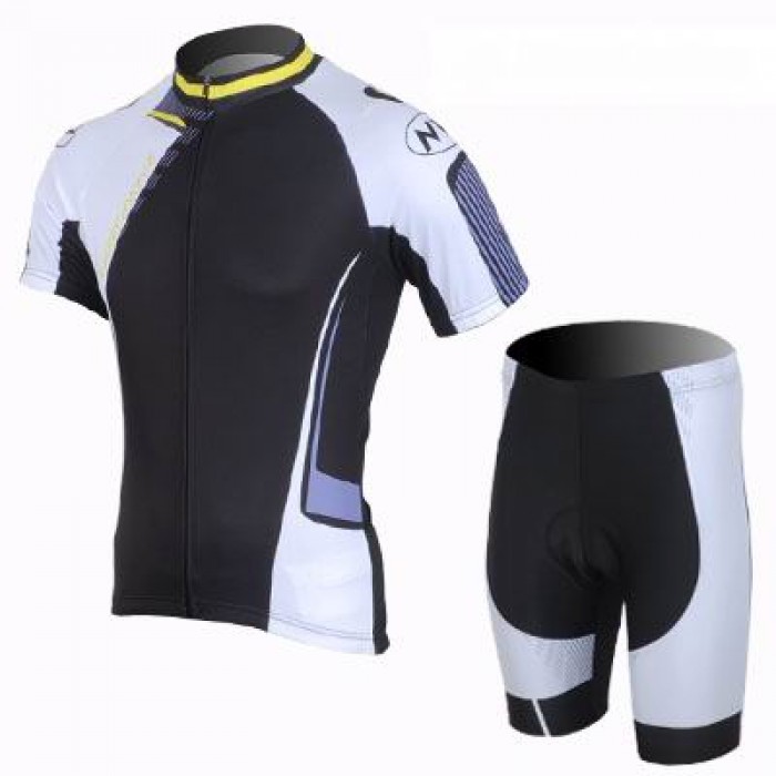 2013 Northwave Radtrikot Kurzarm und Kurz Radhose Kits Schwarz Weiß HFGB738