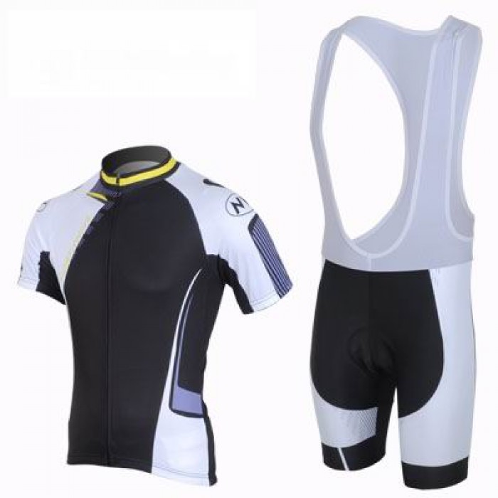 2013 Northwave Fahrradbekleidung Satz Fahrradtrikot Kurzarm Trikot und Kurz Trägerhose Schwarz Weiß LQUO591