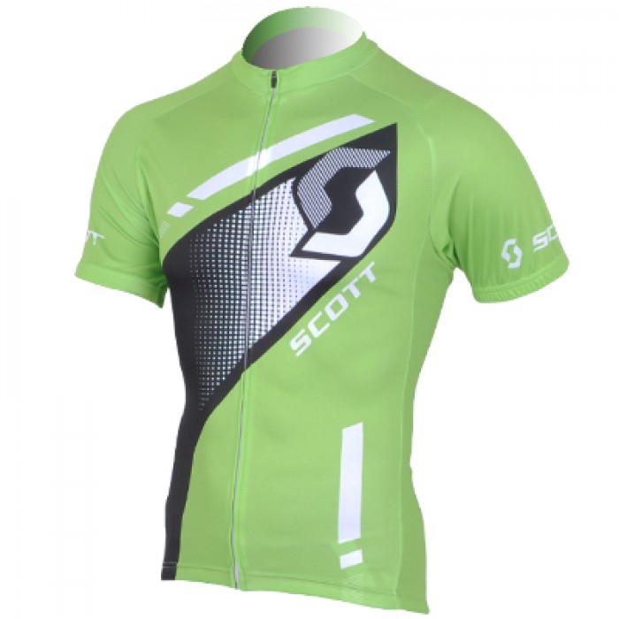 Scott Racing Radtrikot Kurzarm Grün Schwarz 2013 JLET560