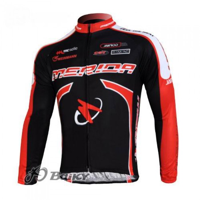 Subaru Peak Bar Team Fahrradtrikot Langarm Schwarz Rot GFWB373