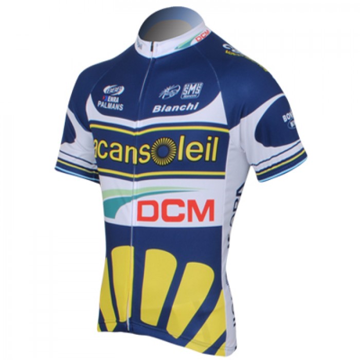 2013 Vacansoleil-DCM Pro Team Radtrikot Kurzarm Blau NWWC149