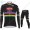 Profiteams Winter 2021 Alpecin Fenix World Champion Schwarz Radsport Fahrradbekleidung Trikot Langarm+Lang Trägerhose OXVSN