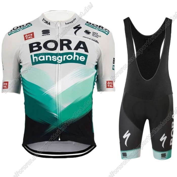 Profiteams Bora Hansgrohe 2021 Pro Fahrradbekleidung Satz Radtrikot Kurzarm+Radhose YWSKO