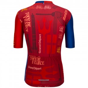 Bekleidung Herren Santini Tour de France 2024 trikot-Bologna