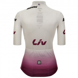 Bekleidung Damen Weißes Damen-T-Shirt Tour de France 2024