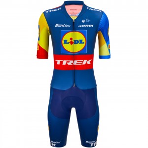 Bekleidung Herren Santini Lidl Trek 2024 Team Original einteiler