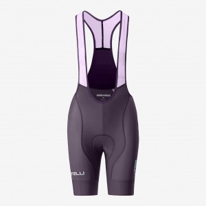 Bekleidung Damen Maratona Dles Dolomites-Enel 2024 frau kurz tragerhose