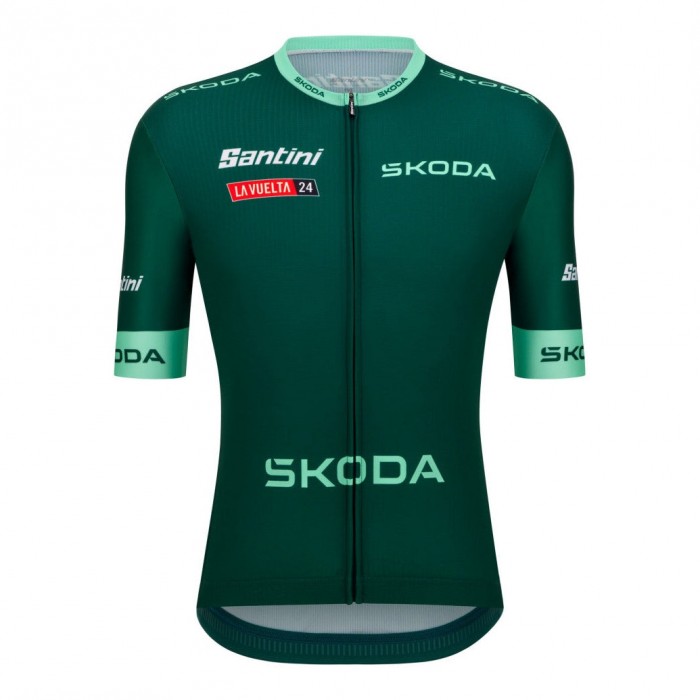 Bekleidung Herren Santini Vuelta Espana grun trikot 2024