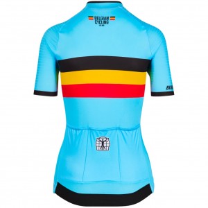 Bekleidung Damen Bioracer Belgischen Nationalen 2025 Icon Classic frau trikot