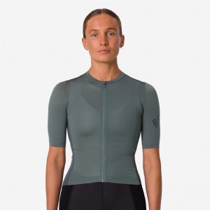 Bekleidung Damen Rapha Pro Team Training frau trikot-Grun