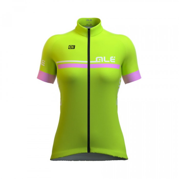 2016 ALE Damen Ale Plus Perla Radtrikot Kurzarm Fluo gelb MBZR820