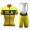 2016 Ale Graphics PRR New Bubbles gelbs Fluo Fahrradbekleidung Satz Fahrradtrikot Kurzarm Trikot und Kurz Trägerhose MKSH807
