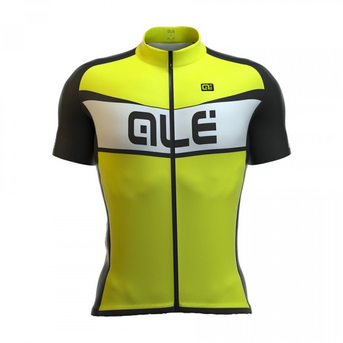 2016 ALE Graphics Excel Criterium-gelbs Fluo Radtrikot Kurzarm ROKD985