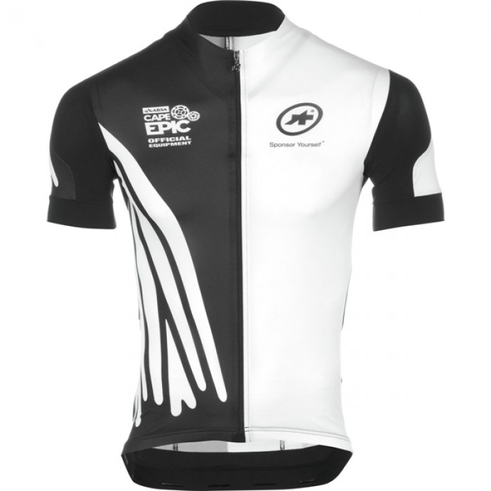 2016 Assos Weiß Schwarz radtrikot Kurzarm MCBZ809