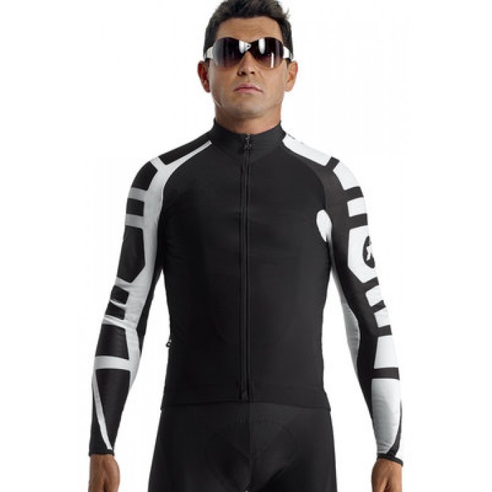 2016 Assos Fahrradtrikot Langarm Schwarz SZJS475