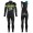 2016 Crelan-AA Drink Schwarz thermisch Fahrradbekleidung Satz Radtrikot Langarm+Lang Trägerhose HSCG122