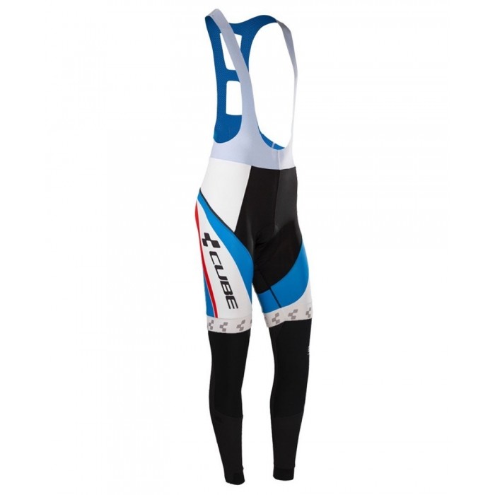 2016 Cube Teamline Weiß-Blau Lang Trägerhose UPKF860
