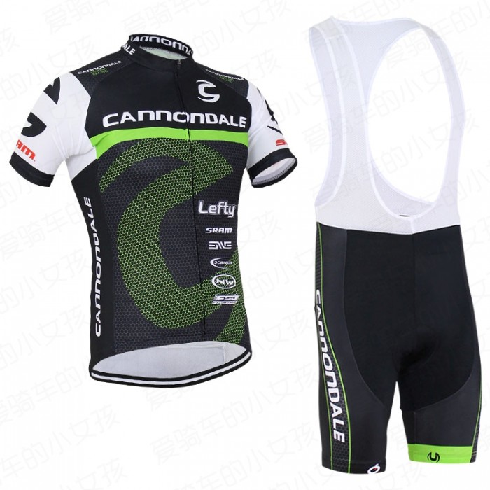 2016 Cannondale Fahrradbekleidung Satz Fahrradtrikot Kurzarm Trikot und Kurz Trägerhose BULZ155