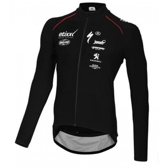 2016 Quick Step schwarz Fahrradtrikot Langarm MQDP921