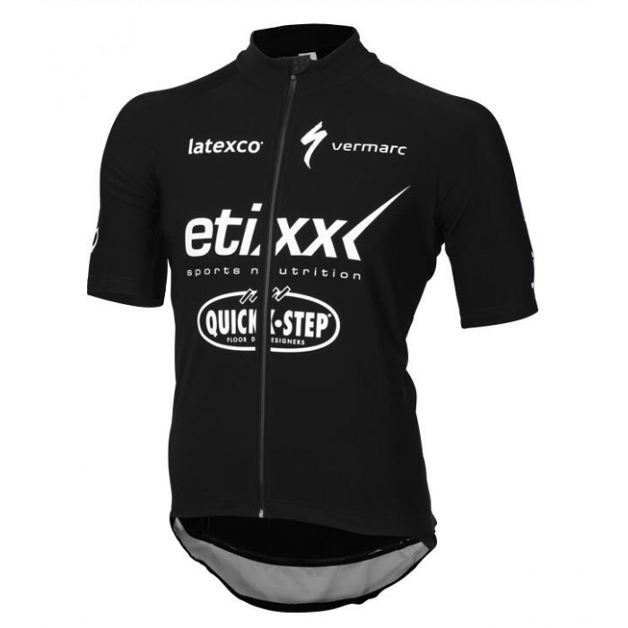 2016 ETIXX-QUICK STEP Radtrikot Kurzarm schwarz VSQX999