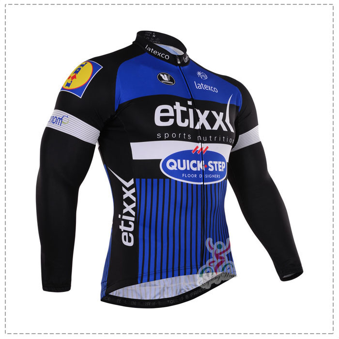 2016 ETIXX-QUICK STEP Fahrradtrikot Langarm ZZJX586