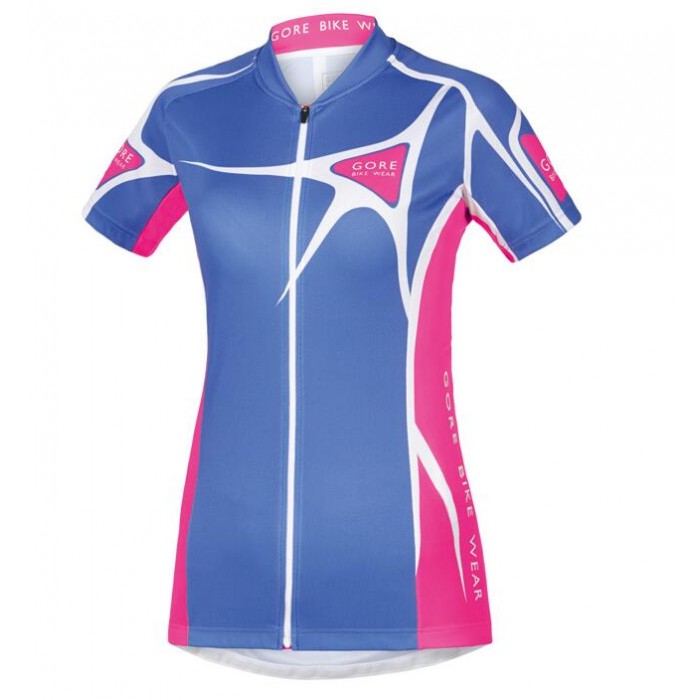 2016 GORE Radtrikot Kurzarm Damen Element Adrenaline 2.0 blau rose Fuchsie IUGY909