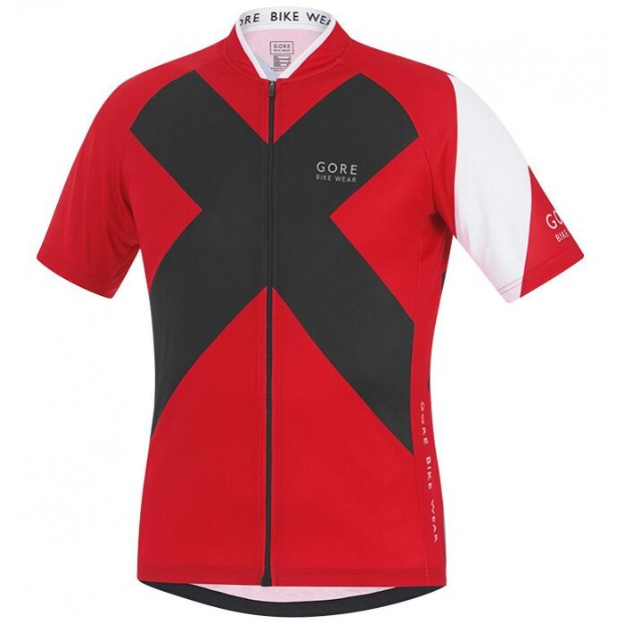 2016 GORE Element X-Road rot schwarz Radtrikot Kurzarm KWGW313