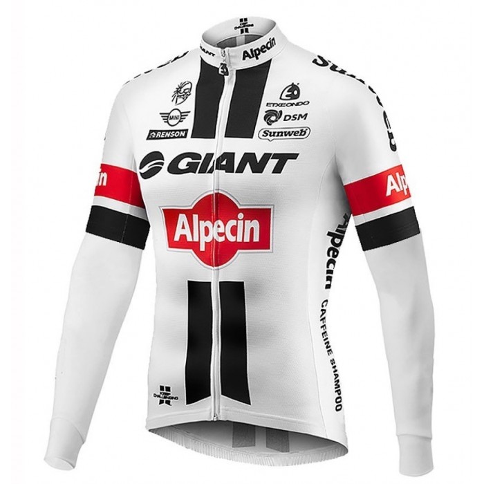 2016 Giant Alpecin TDF Ausgabe Weiß Radtrikot Langarm KSUG821