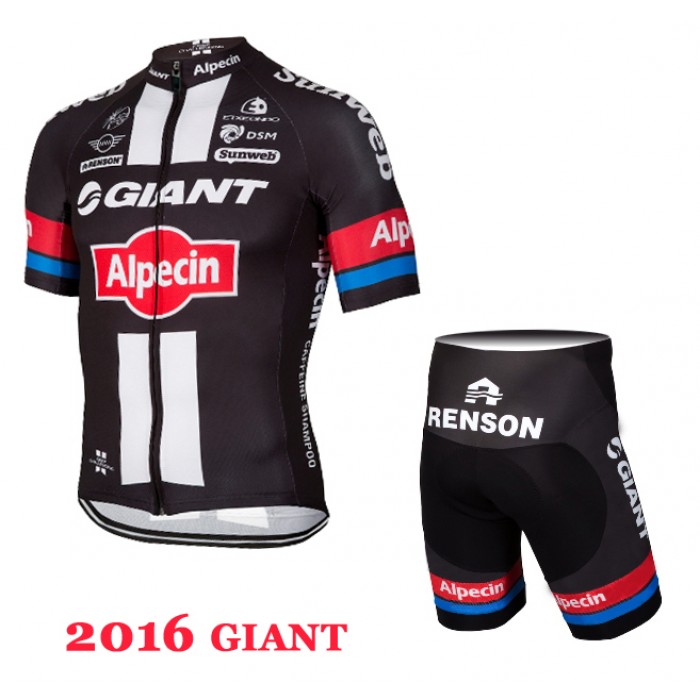 2016 Giant Radbekleidung Radtrikot Kurzarm und Fahrradhosen Kurz TTVP603