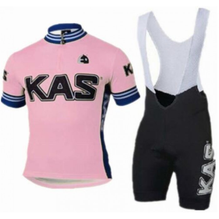 2016 KAS rose Fahrradbekleidung Satz Fahrradtrikot Kurzarm Trikot und Kurz Trägerhose CAIZ674