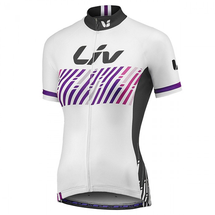 2016 Liv Damen Radtrikot Langarm Weiß RZBG526