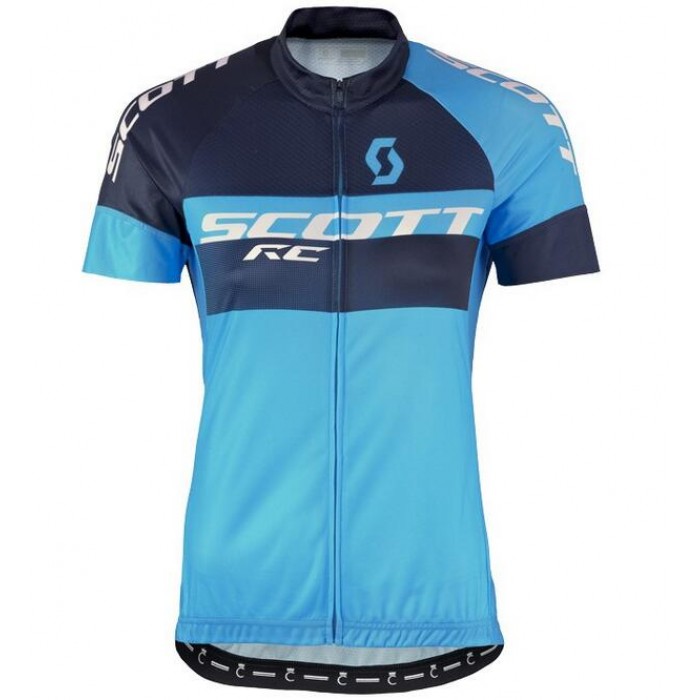 2016 Scott RC Pro schwarz blau Damens Radtrikot Kurzarm HGLN772