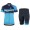 2016 Scott RC Pro schwarz blau Damens Radbekleidung Radtrikot Kurzarm und Fahrradhosen Kurz IMFG848