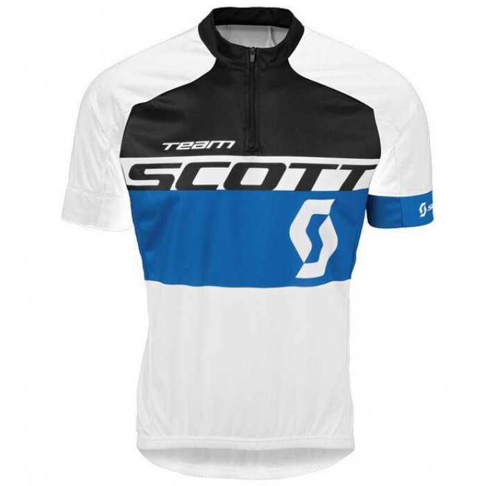 2016 Scott schwarz blau Radtrikot Kurzarm JQWB175