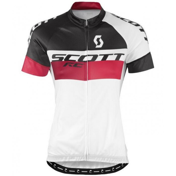 2016 Scott RC Weiß schwarz rot Damens Radtrikot Kurzarm UFAG830