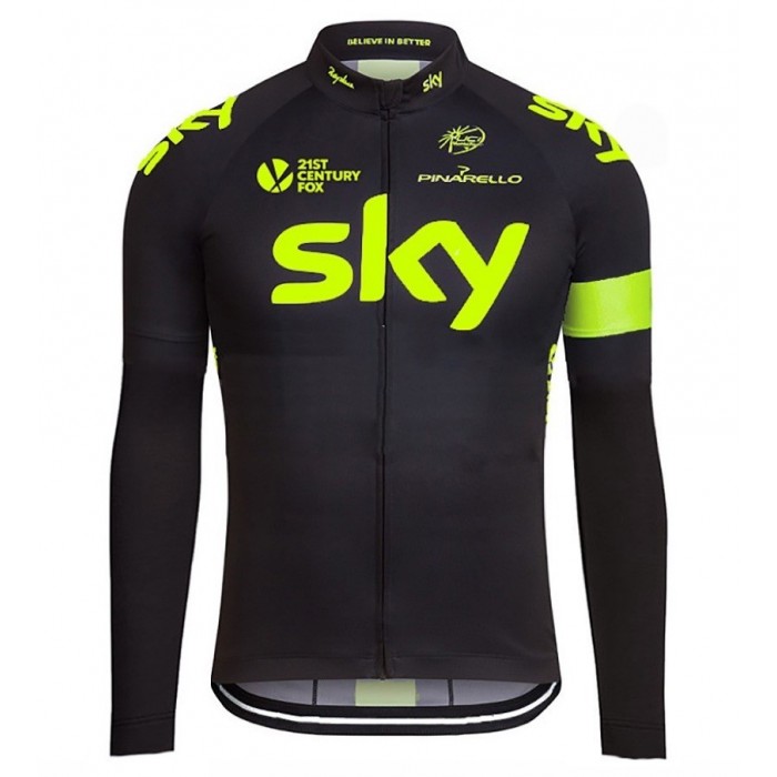 2016 Sky Team Fluo Ausgabe Radtrikot Langarm CMYA456