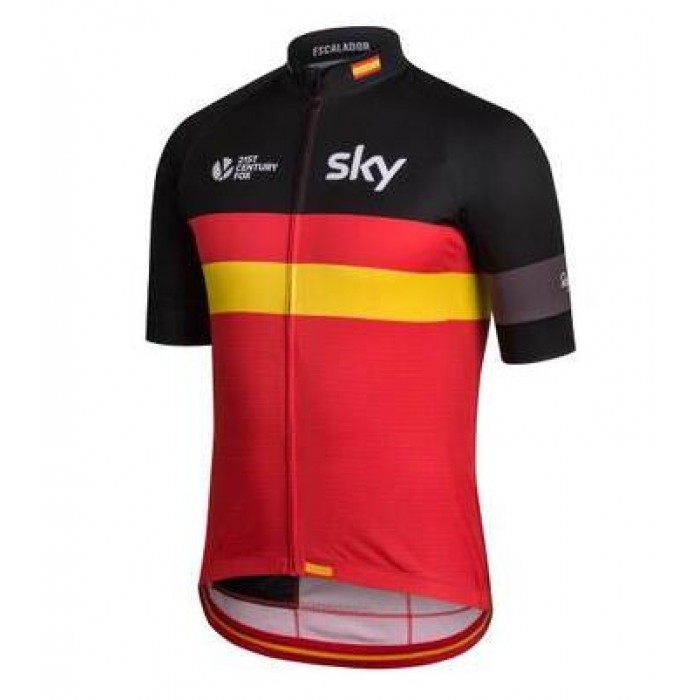 2016 SKY Spain Radtrikot Kurzarm ISEZ949