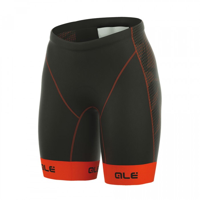 2017 Damen Ale Tri Record Kurz Radhose Schwarz Orange 684QPJC