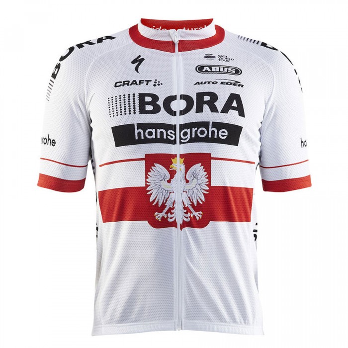 BORA Hansgrohe Pro Team 2017 Championnat Polonais Radtrikot Kurzarm 187AZGI