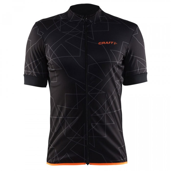 Craft Reel Graphic Axeon 2017 Radtrikot Kurzarm Schwarz Orange 564HAAJ