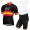 ETIXX-QUICK STEP 2017 Schwarz Rot Gelb Fahrradbekleidung Satz Radtrikot Kurzarm+Kurz Trägerhose 174UTVU