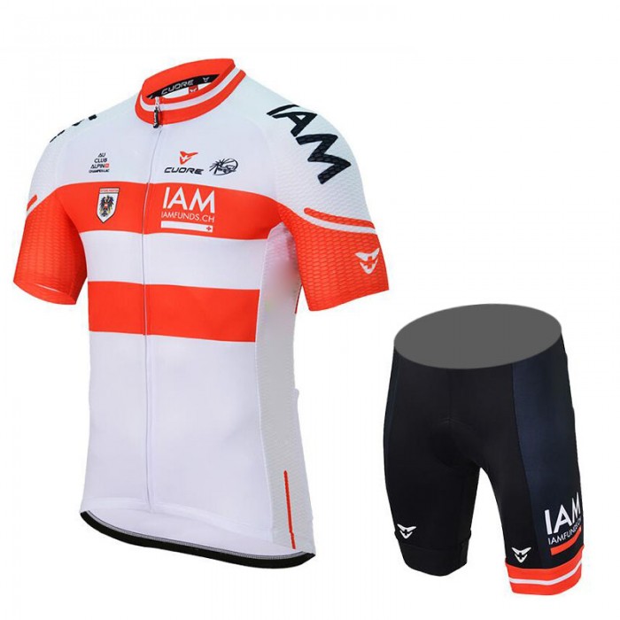 IAM 2017 Austrian Champion Fahrradbekleidung Satz Radtrikot Kurzarm+Kurz Radhose 244CFKB