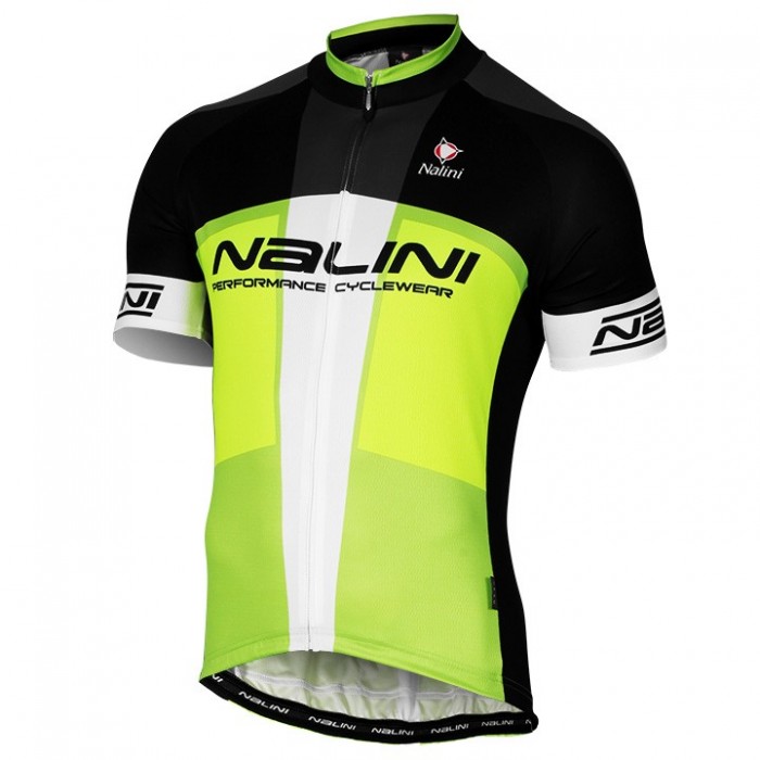 2017 Nalini PRO Artico Schwarz-Vert Radtrikot Kurzarm 243XYIO