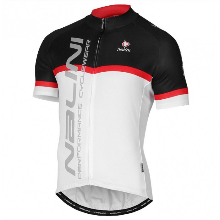 2017 Nalini PRO Brivio Schwarz-Weiß Radtrikot Kurzarm 318YVSE