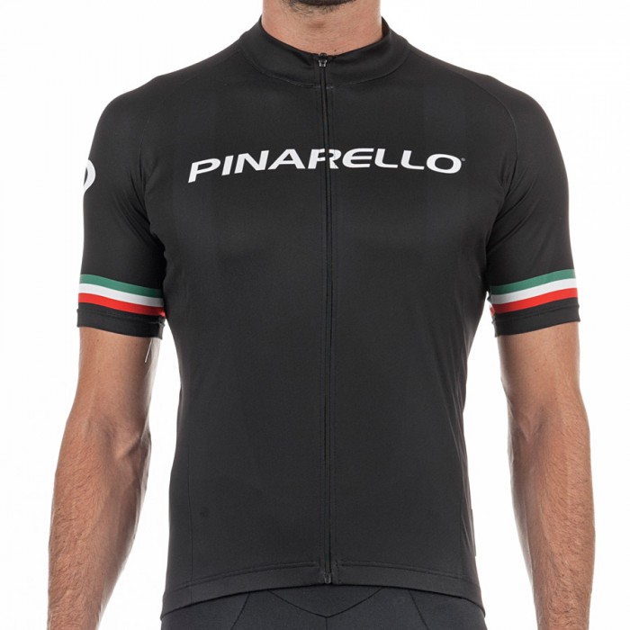 2017 Pinarello Strada Radtrikot Kurzarm-Schwarz Italie 810VCDM