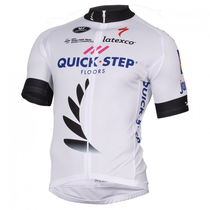 Quick Step Floors 2017 Weiß Radtrikot Kurzarm 805JYBW