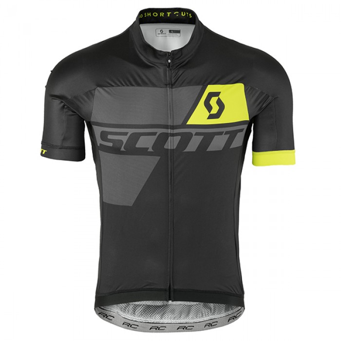 2017 Scott Schwarz Gelb Radtrikot Kurzarm 344TRKY