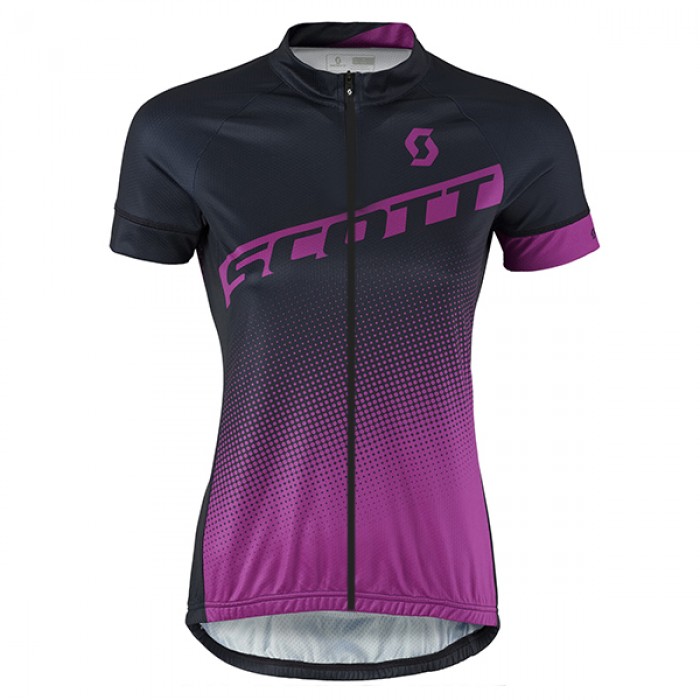 2017 Scott Damen Schwarz violett Radtrikot Kurzarm 426KCBV