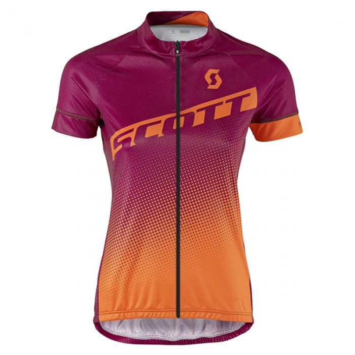 2017 Scott Damen orange violett Radtrikot Kurzarm 446WNVO