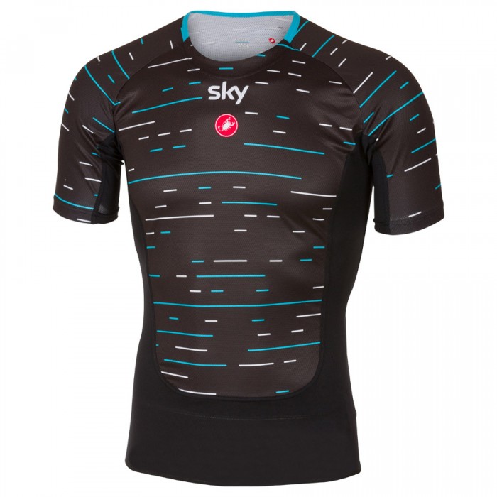 Sky Pro 2017 Prosecco Radtrikot Kurzarm-Schwarz 785AJSQ